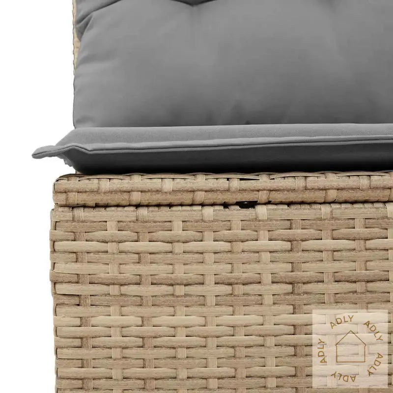 Hagesofaer Med Puter 6 Deler Beige Polyrotting Akasie