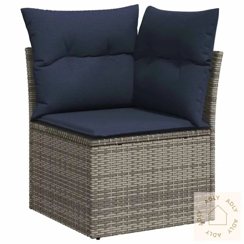 Hagesofaer Med Puter 9 Deler Brun Polyrotting Akasie