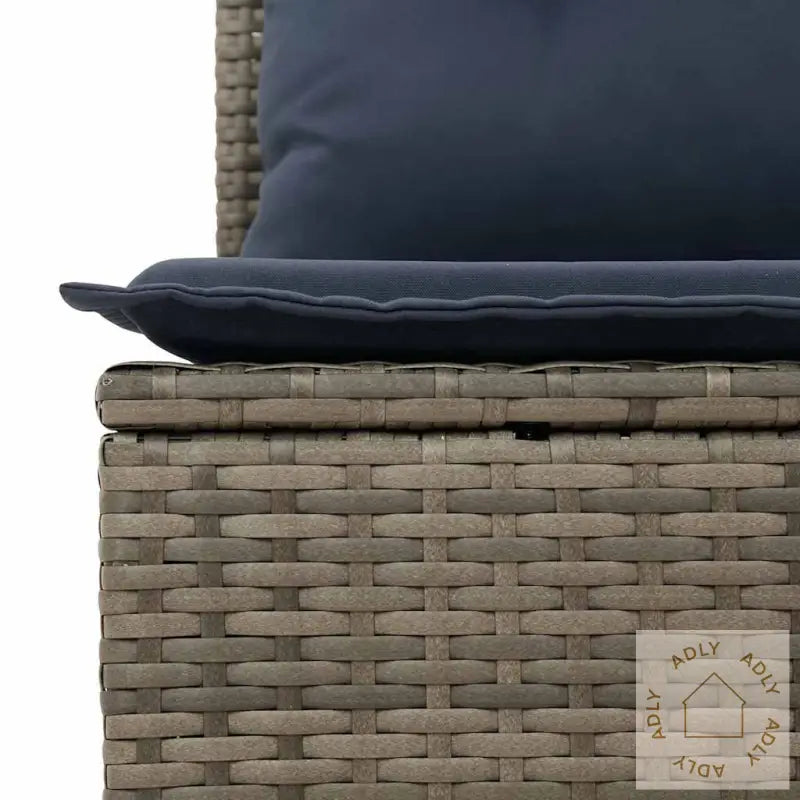 Hagesofaer Med Puter 10 Deler Grå Polyrotting Akasie