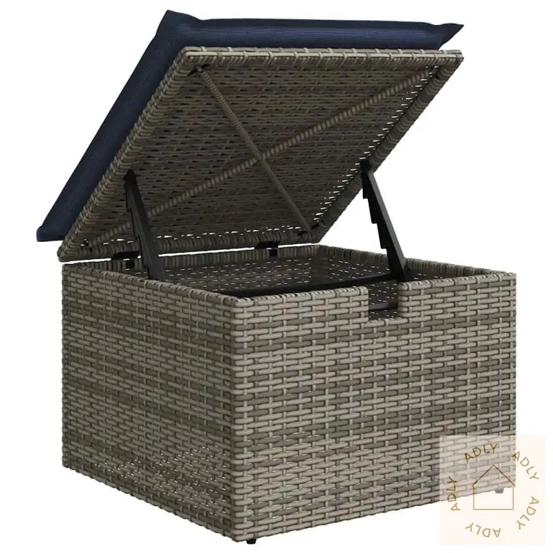 Hagesofaer Med Puter 9 Deler Brun Polyrotting Akasie