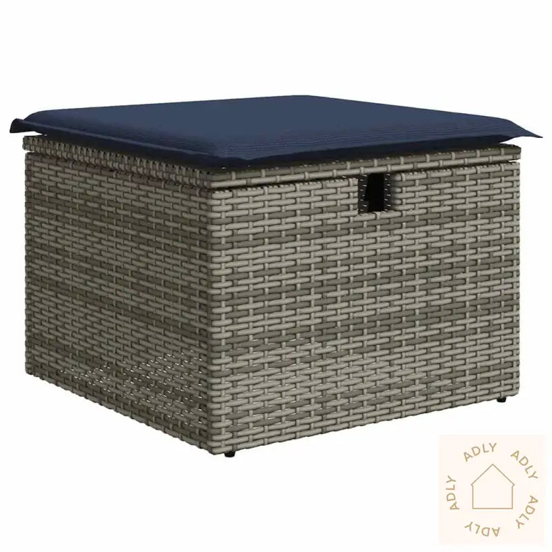 Hagesofaer Med Puter 9 Deler Brun Polyrotting Akasie