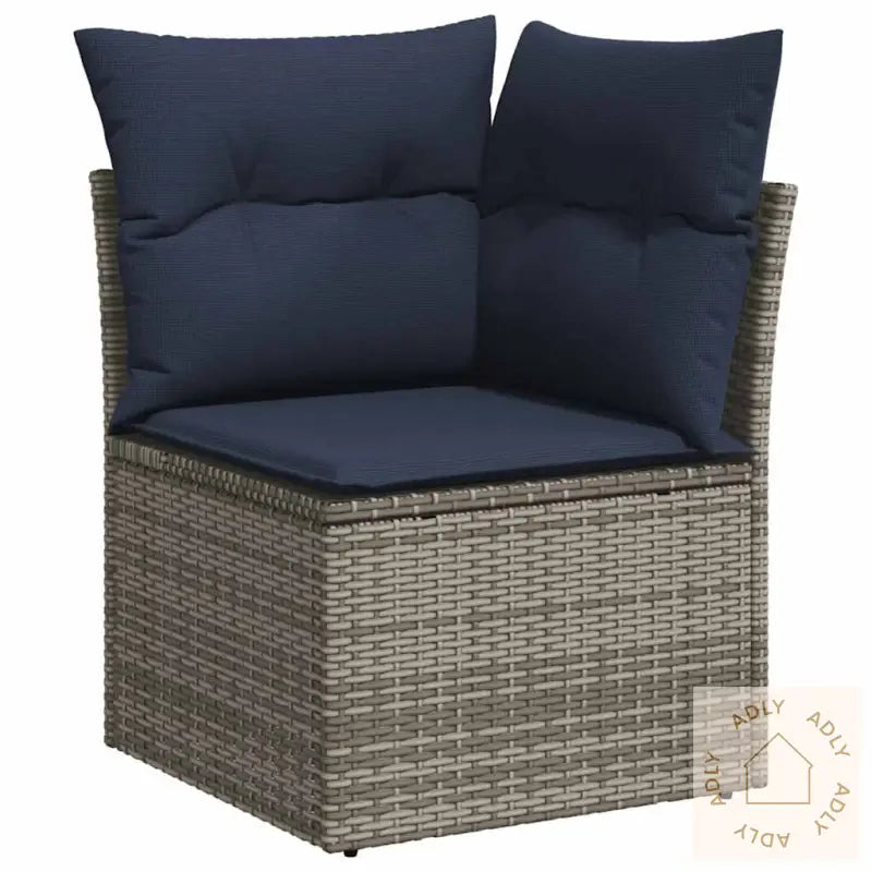 Hagesofaer Med Puter 9 Deler Brun Polyrotting Akasie