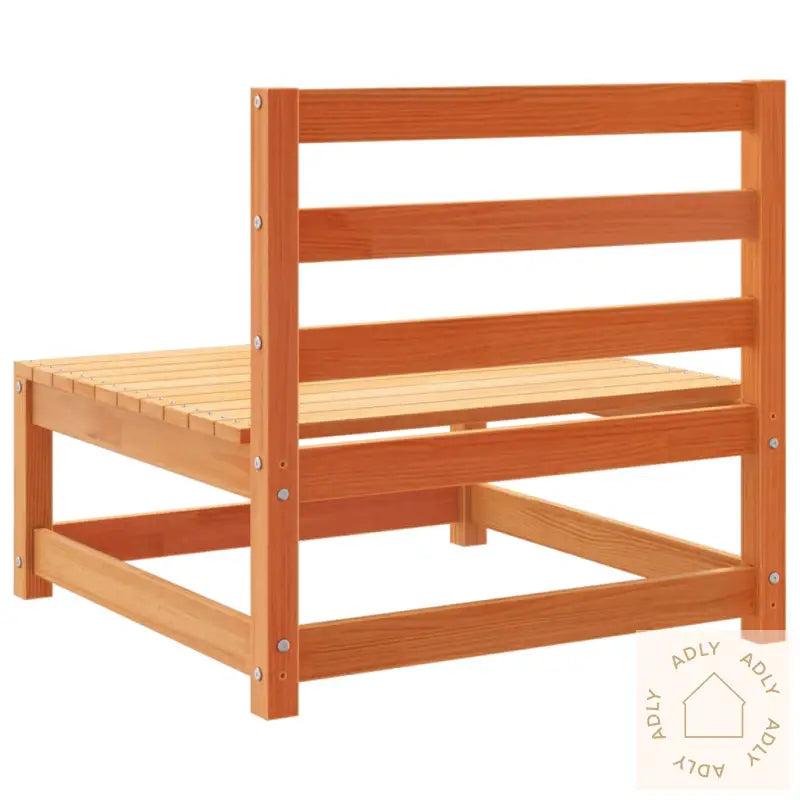 Hagesofasett 3 Deler Voksbrun Heltre Furu