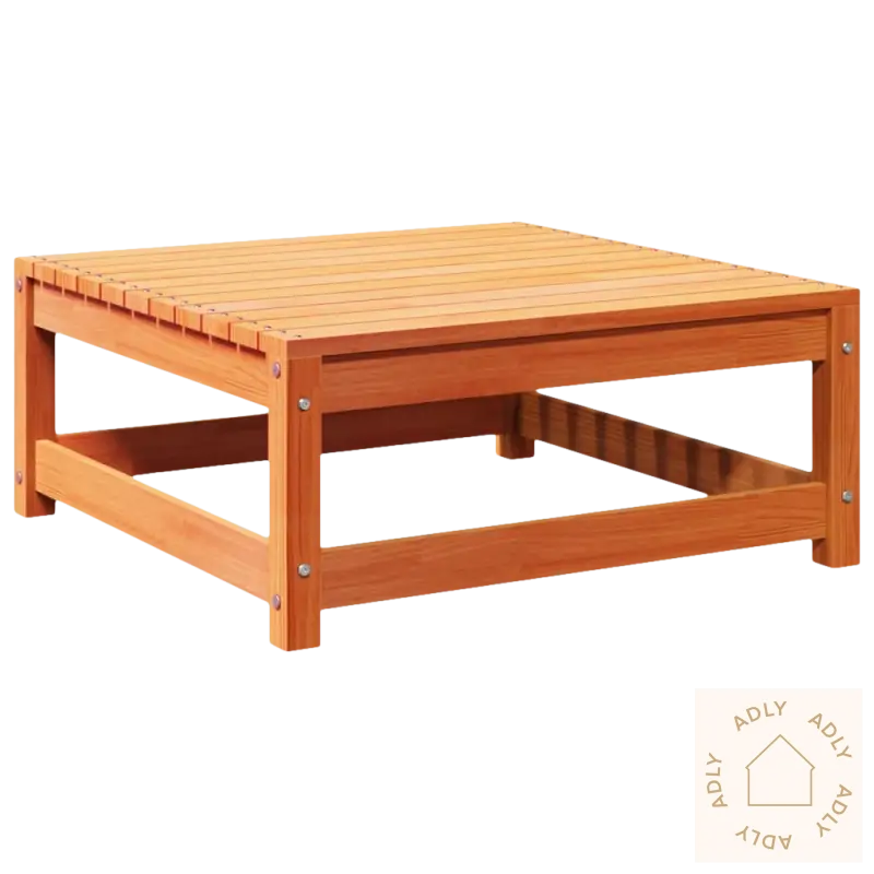 Kvadratisk heltre furu kaffebord med modulært design for uteplassen