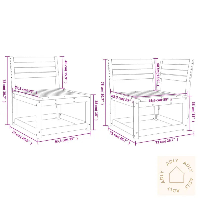 Hagesofagruppe 5 Deler Hvit Heltre Furu