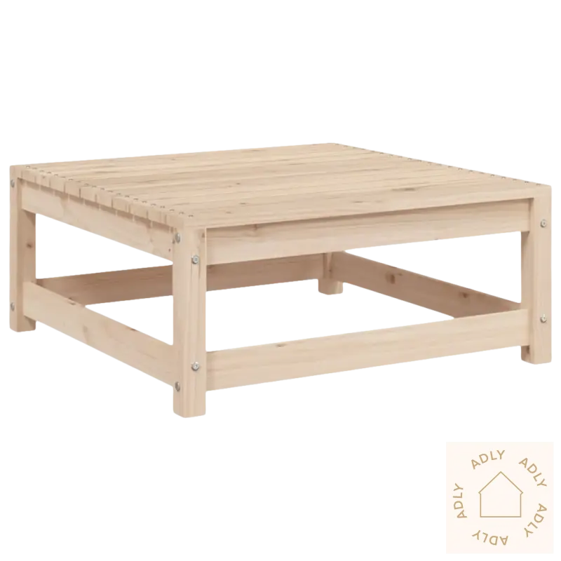 Square heltre furu coffee table med rustikk sjarm og komfortable mål sete