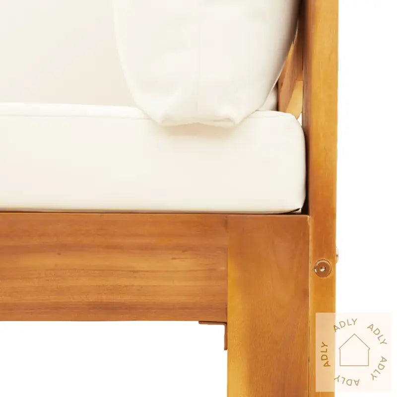 Hagesofasett Med Puter 4 Deler Heltre Akasie