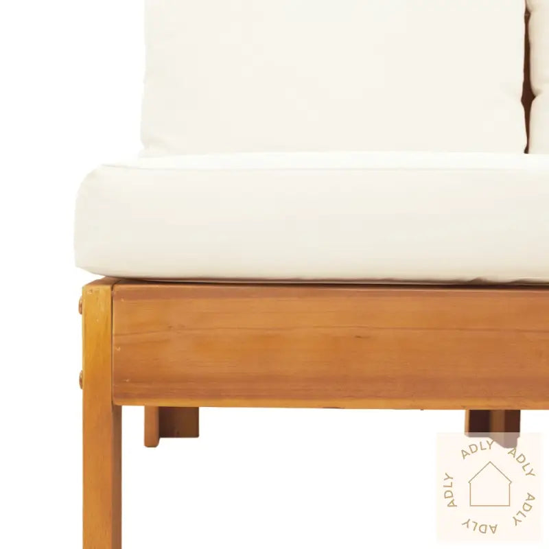 Hagesofasett Med Puter 5 Deler Heltre Akasie