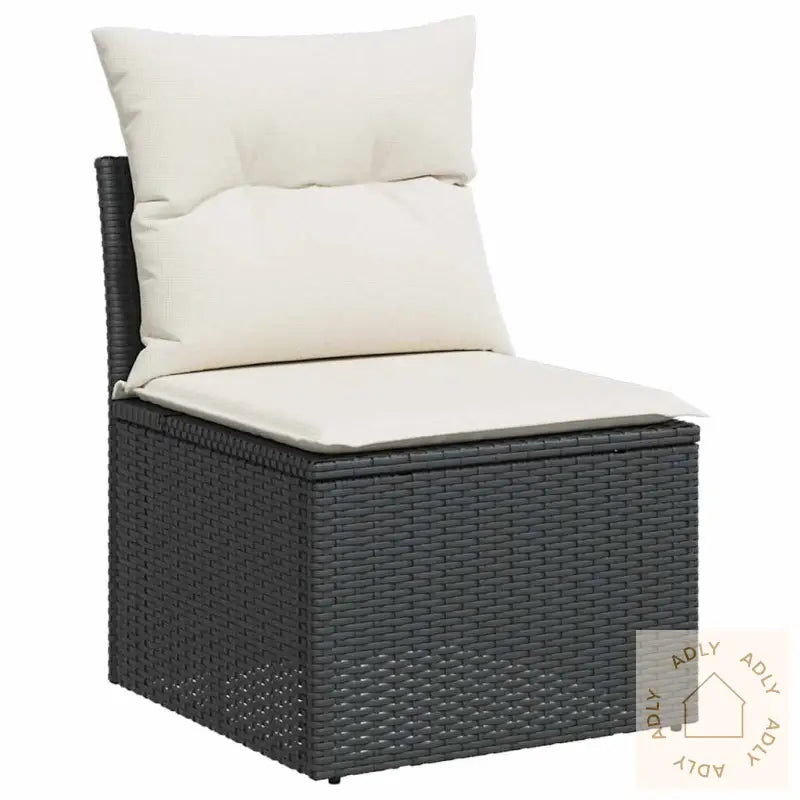 Hagesofaer Med Puter 9 Deler Svart Polyrotting Akasie