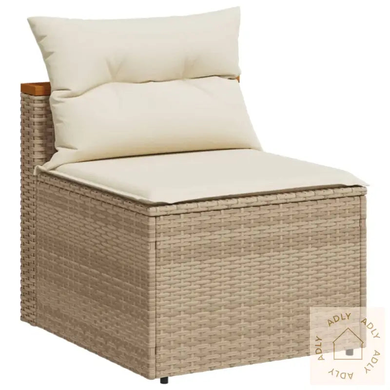 Hagesofaer Med Puter 5 Deler Beige Polyrotting Akasie