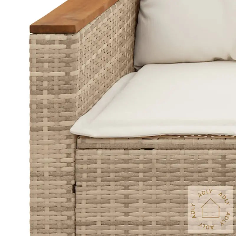 Hagesofaer Med Puter 5 Deler Beige Polyrotting Akasie