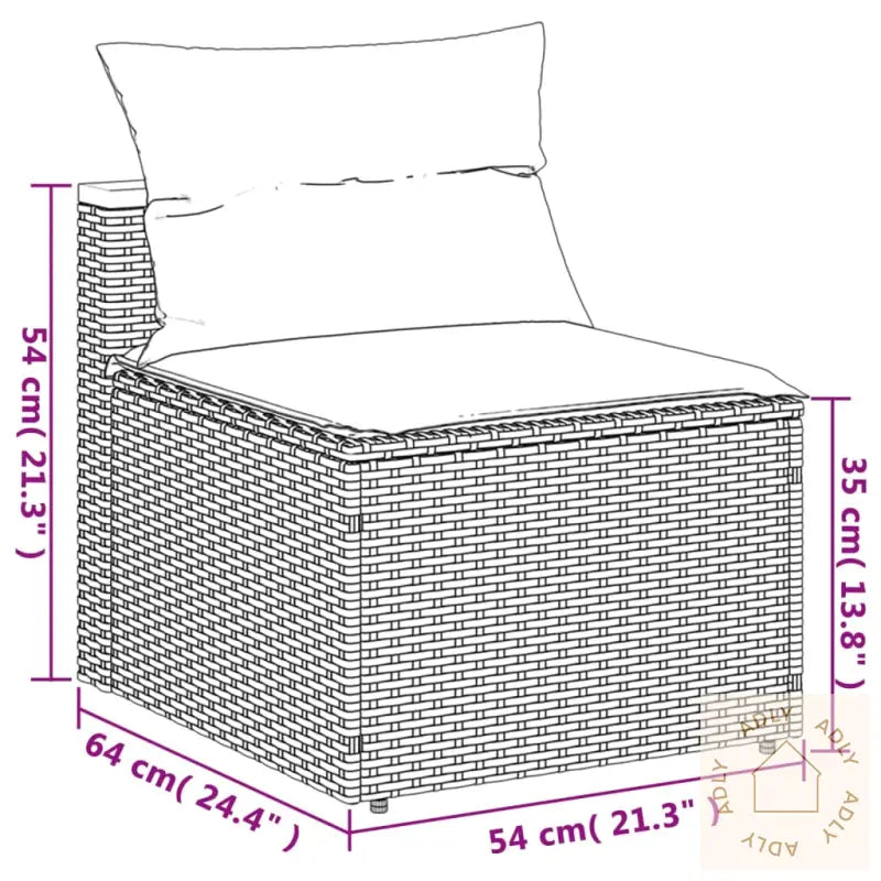 Hagesofaer Med Puter 5 Deler Beige Polyrotting Akasie