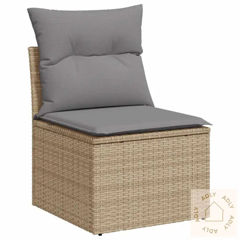 Hagesofaer Med Puter 11 Deler Beige Polyrotting Akasie