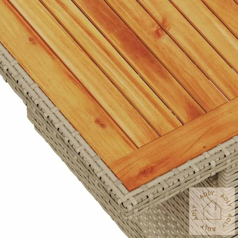 Hagesofaer Med Puter 10 Deler Beige Polyrotting Akasie