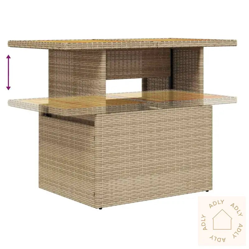 Hagesofaer Med Puter 7 Deler Beige Polyrotting Akasie