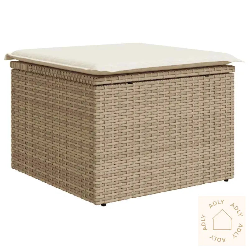 Hagesofaer Med Puter 9 Deler Beige Polyrotting Akasie