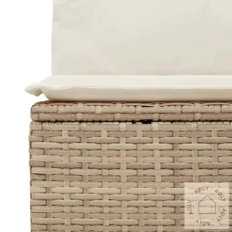 Hagesofaer Med Puter 6 Deler Beige Polyrotting Akasie