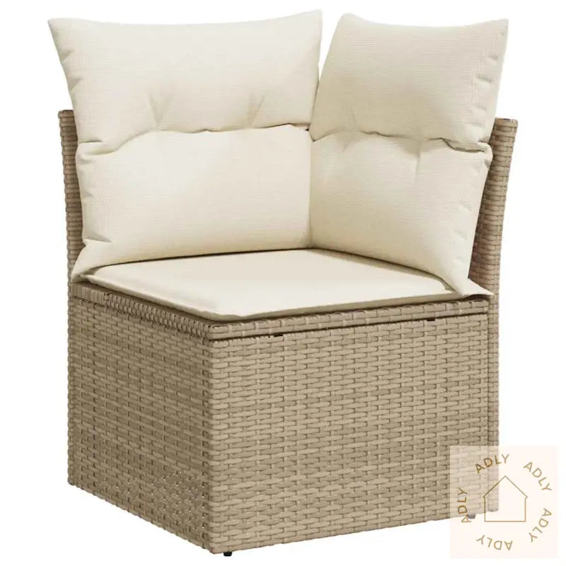 Hagesofaer Med Puter 10 Deler Beige Polyrotting Akasie