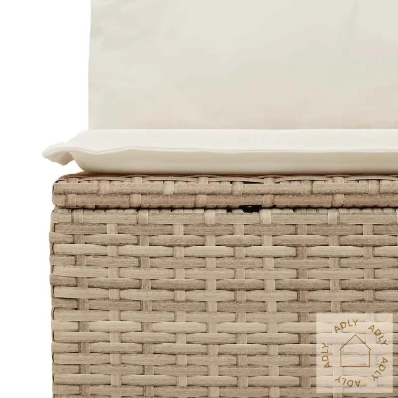 Hagesofaer Med Puter 9 Deler Beige Polyrotting Akasie