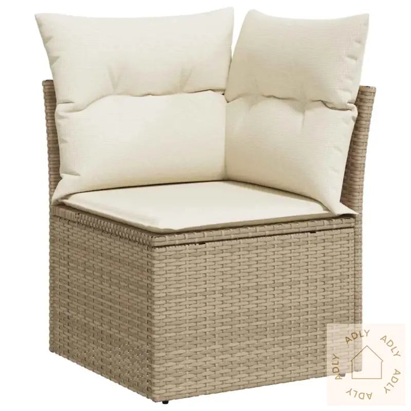 Hagesofaer Med Puter 6 Deler Beige Polyrotting Akasie