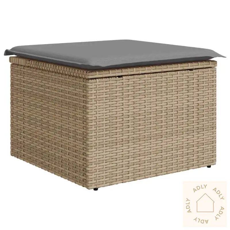 Hagesofaer Med Puter 6 Deler Beige Polyrotting Akasie