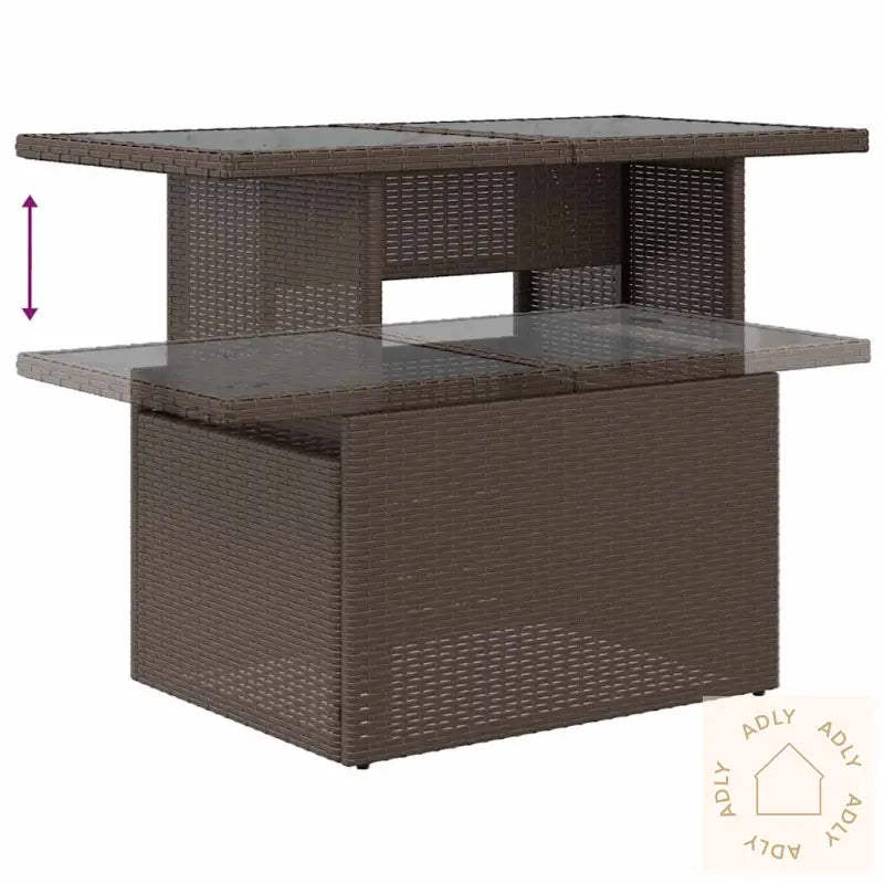 Hagesofaer Med Puter 7 Deler Grå Polyrotting Akasie