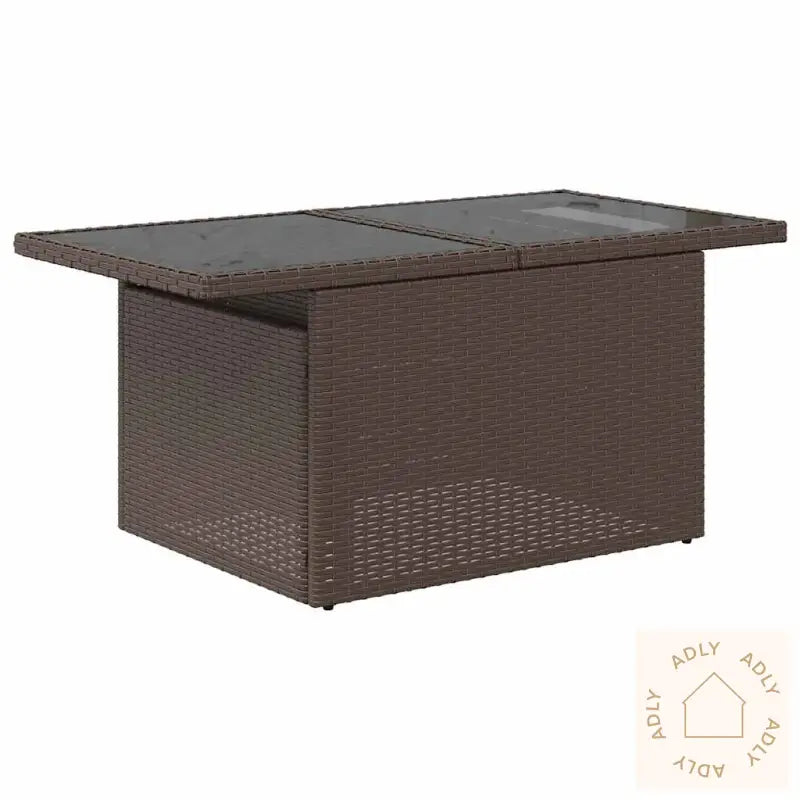 Hagesofaer Med Puter 5 Deler Brun Polyrotting Akasie