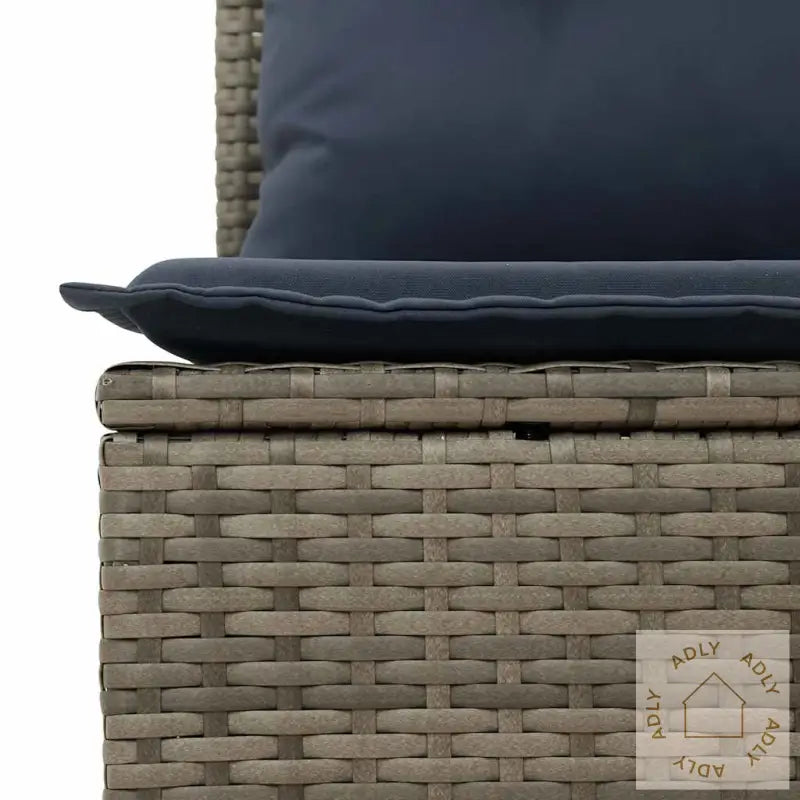 Hagesofaer Med Puter 11 Deler Grå Polyrotting Akasie