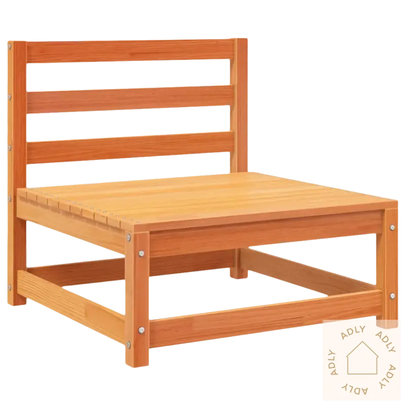 Wooden utendørs stol i heltre furu med modulært design passer perfekt ute