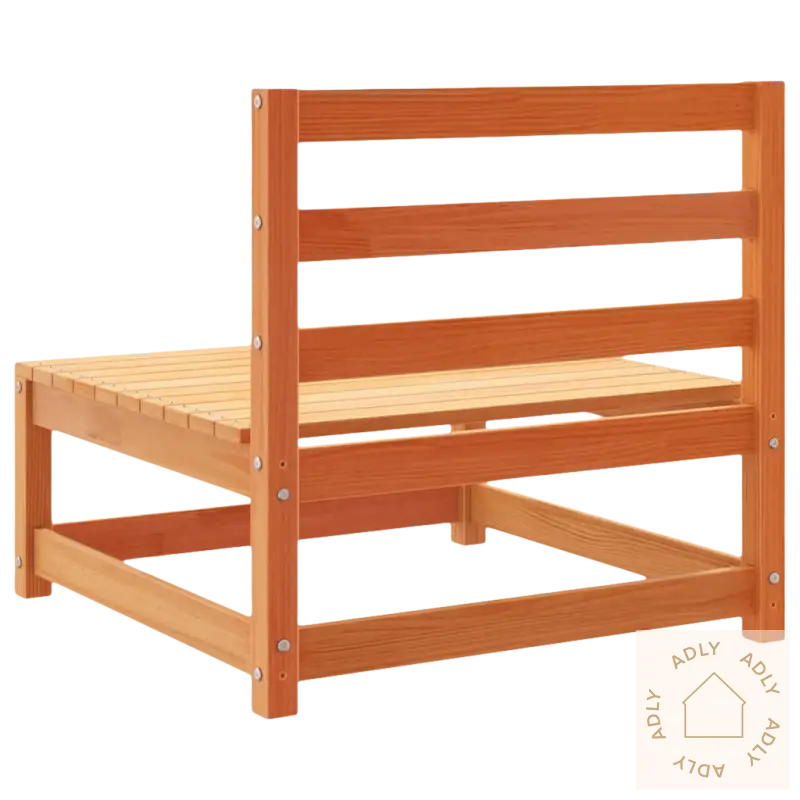 Tresete lavprofil stol i heltre furu med modulært design som passer perfekt ute