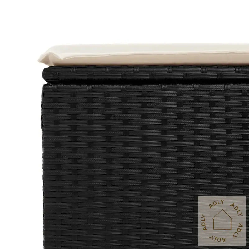 Hagesofaer Med Puter 6 Deler Svart Polyrotting Akasie