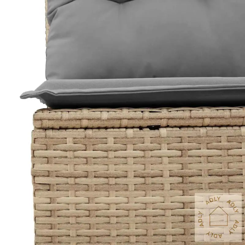 Hagesofaer Med Puter 2 Deler Beige Polyrotting Akasie