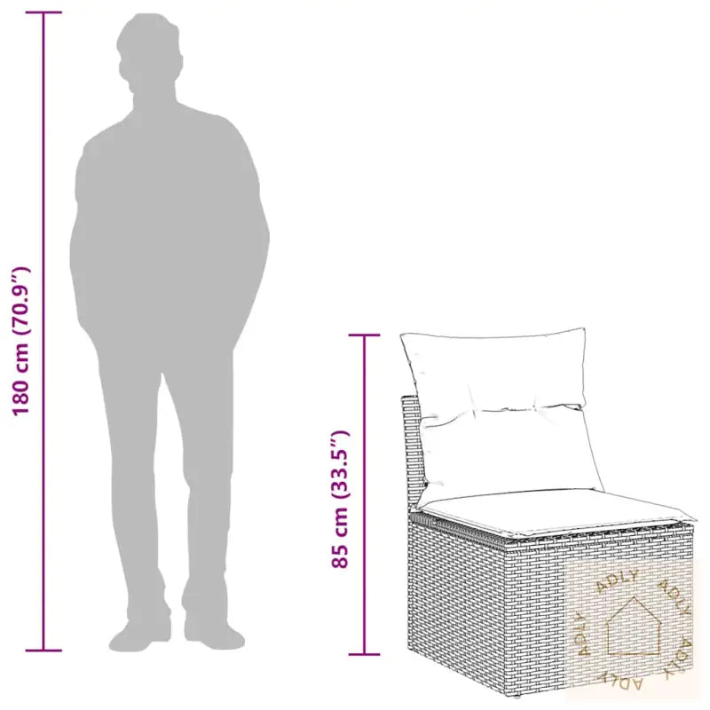 Hagesofaer Med Puter 2 Deler Beige Polyrotting Akasie