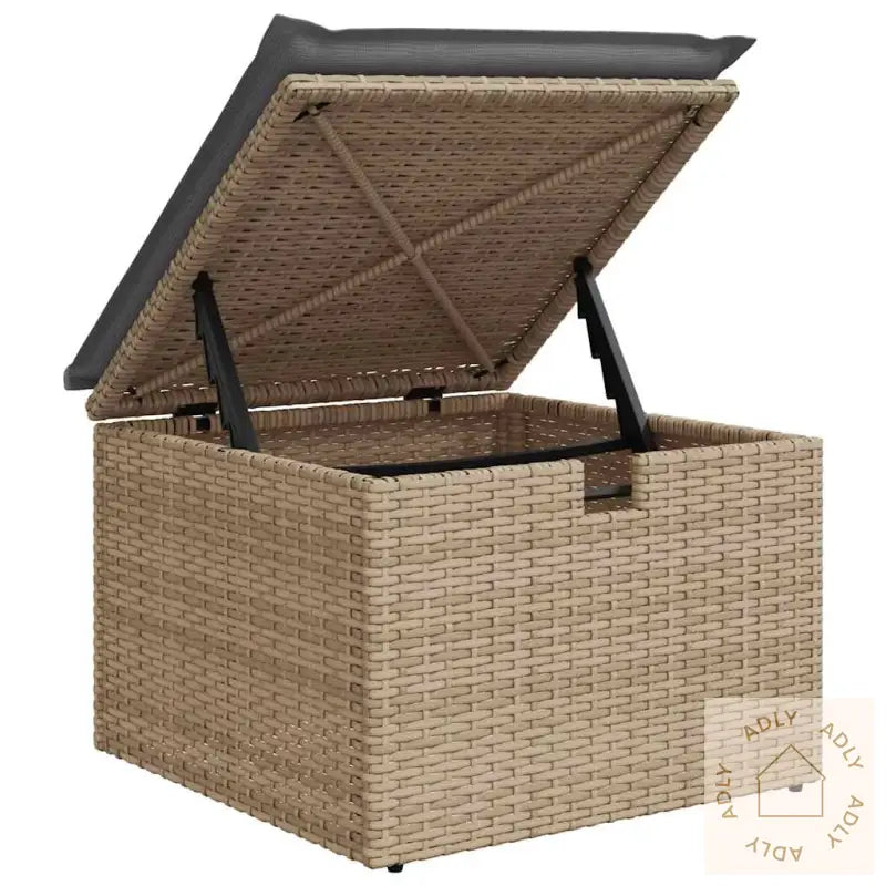 Hagesofaer Med Puter 2 Deler Beige Polyrotting Akasie