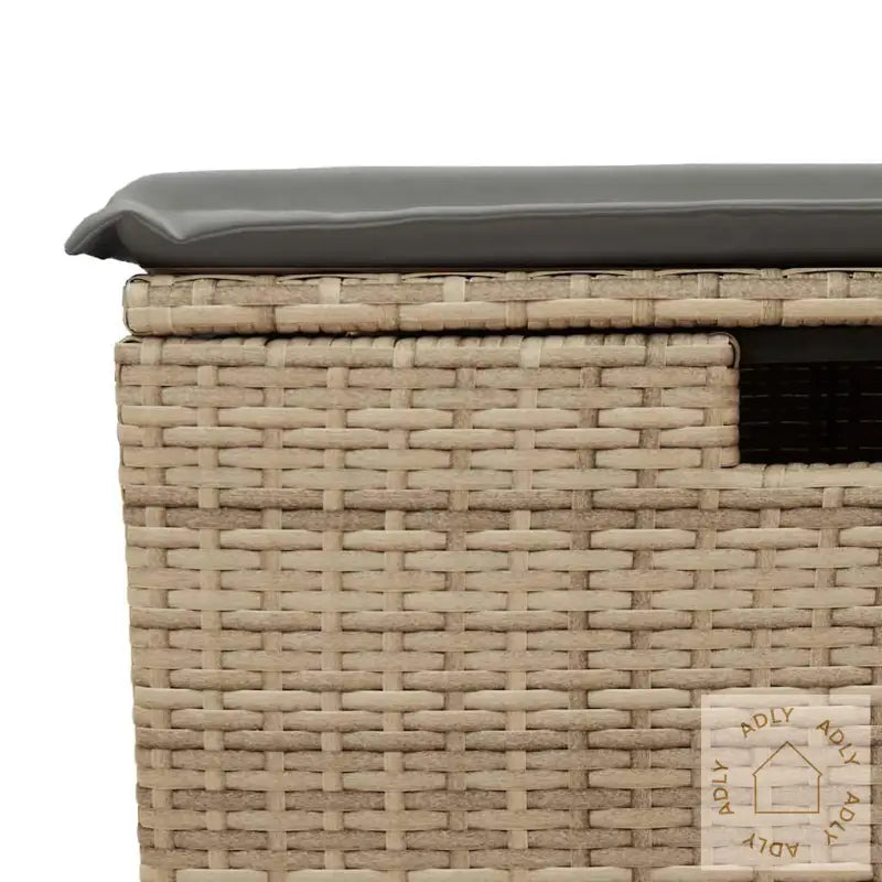Hagesofaer Med Puter 2 Deler Beige Polyrotting Akasie