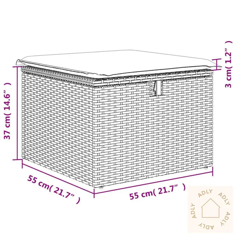 Hagesofaer Med Puter 2 Deler Svart Polyrotting Akasie