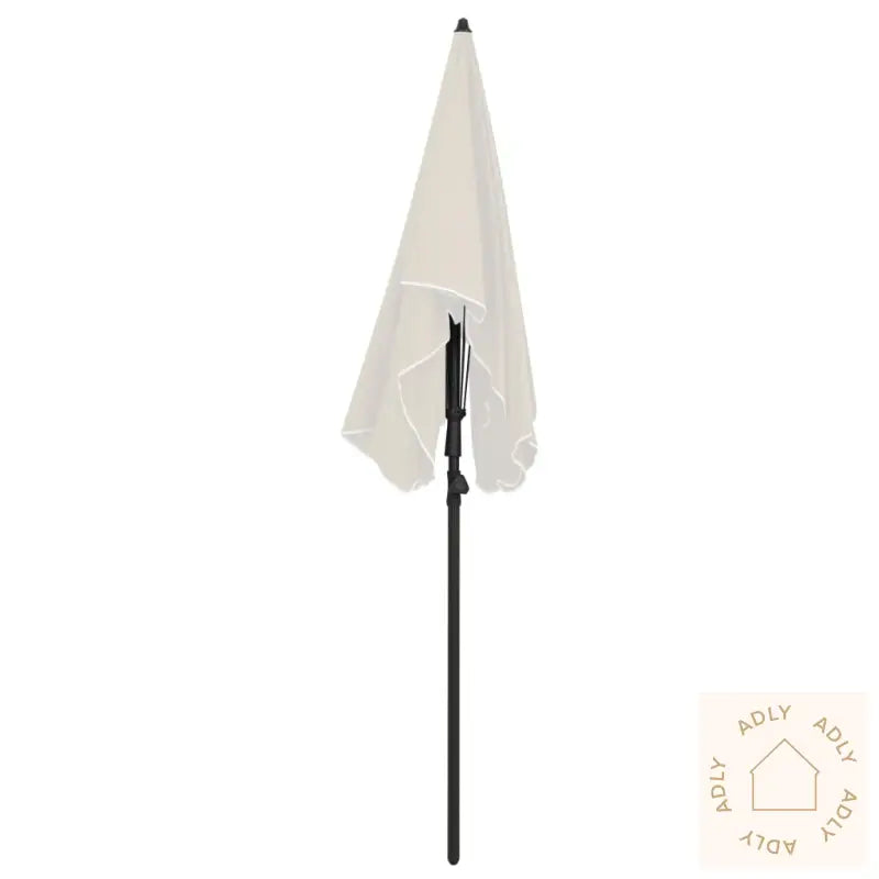 Hageparasoll Med Stang 200X130 Cm Sand