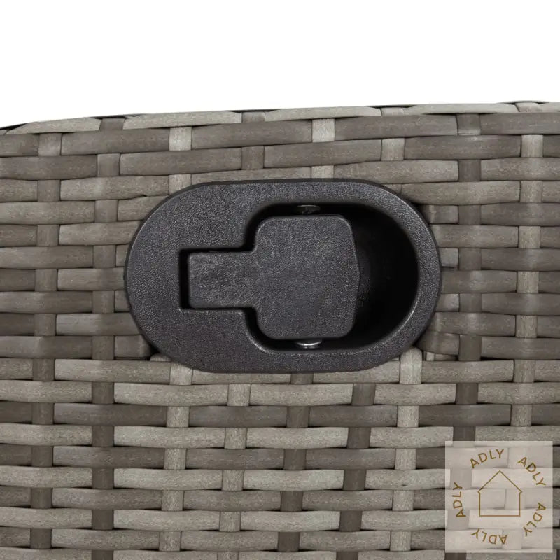 Hagespisegruppe Med Puter 7 Deler Grå Polyrotting