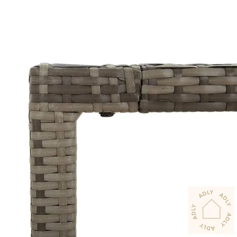 Hagespisegruppe Med Puter 7 Deler Grå Polyrotting