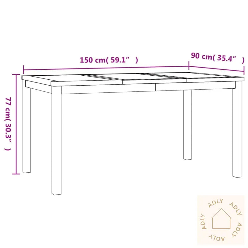 Utendørs Spisestue 7 Deler Heltre Teak