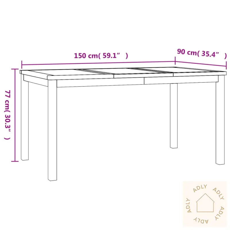 Hagespisegruppe 5 Deler Heltre Teak