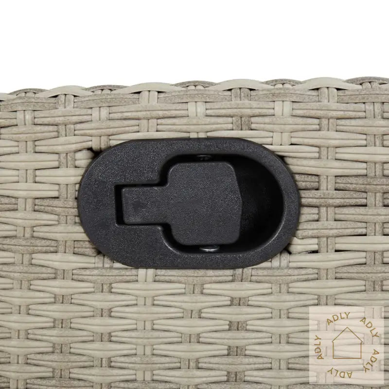 Hagespisegruppe Med Puter 5 Deler Lysegrå Polyrotting