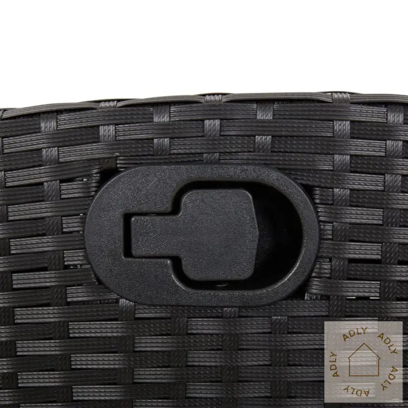 Hagespisegruppe Med Puter 7 Deler Polyrotting Svart