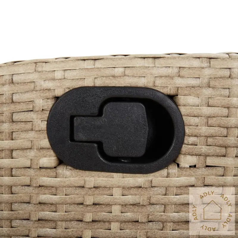 Hagespisegruppe Med Puter 7 Deler Polyrotting Beige