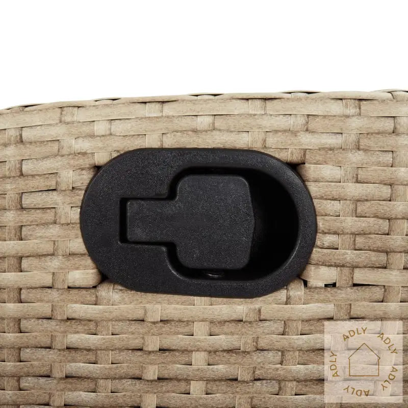 Hagespisegruppe Med Puter 7 Deler Polyrotting Beige