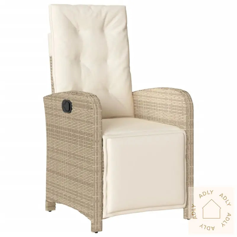 Hagespisegruppe Med Puter 9 Deler Polyrotting Beige