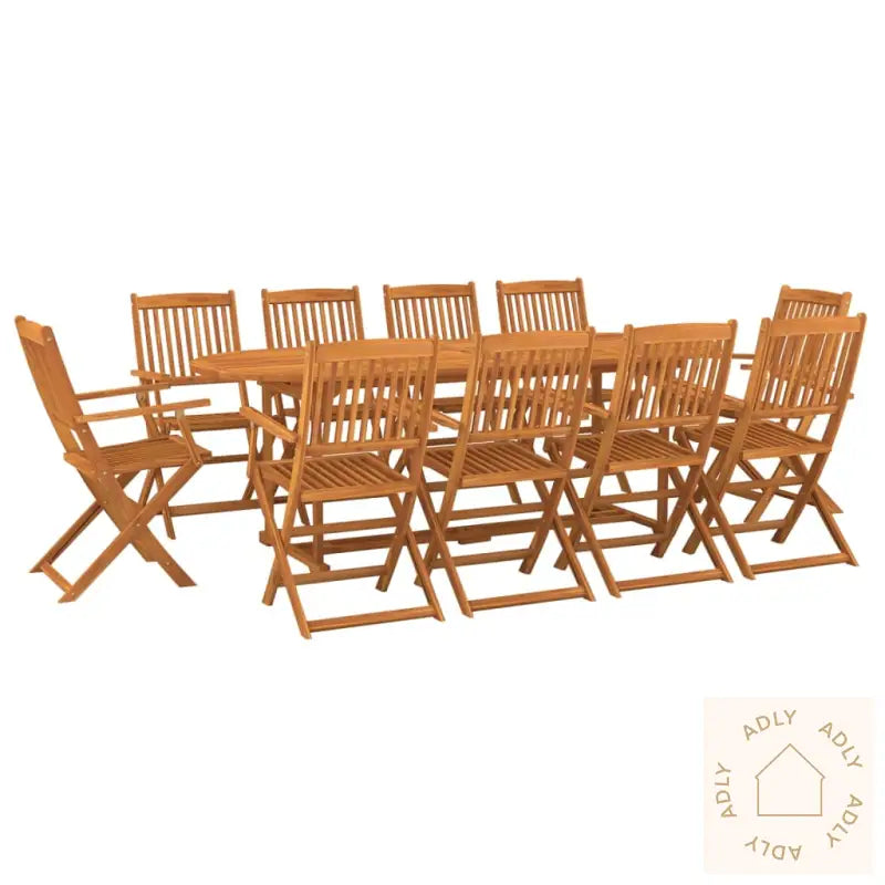 Hagespisegruppe 11 Deler 220X90X75 Cm Heltre Akasie