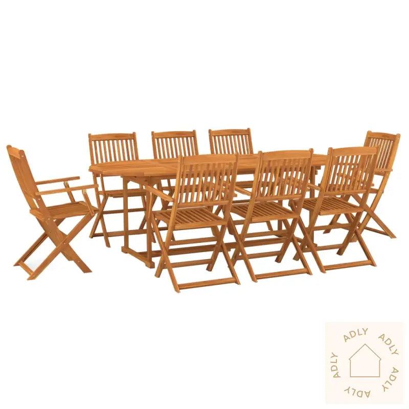 Hagespisegruppe 9 Deler 220X90X75 Cm Heltre Akasie