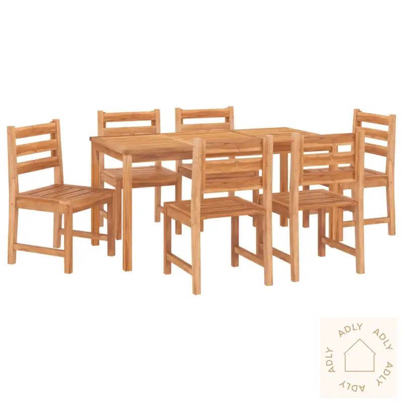 Utendørs Spisestue 7 Deler Heltre Teak