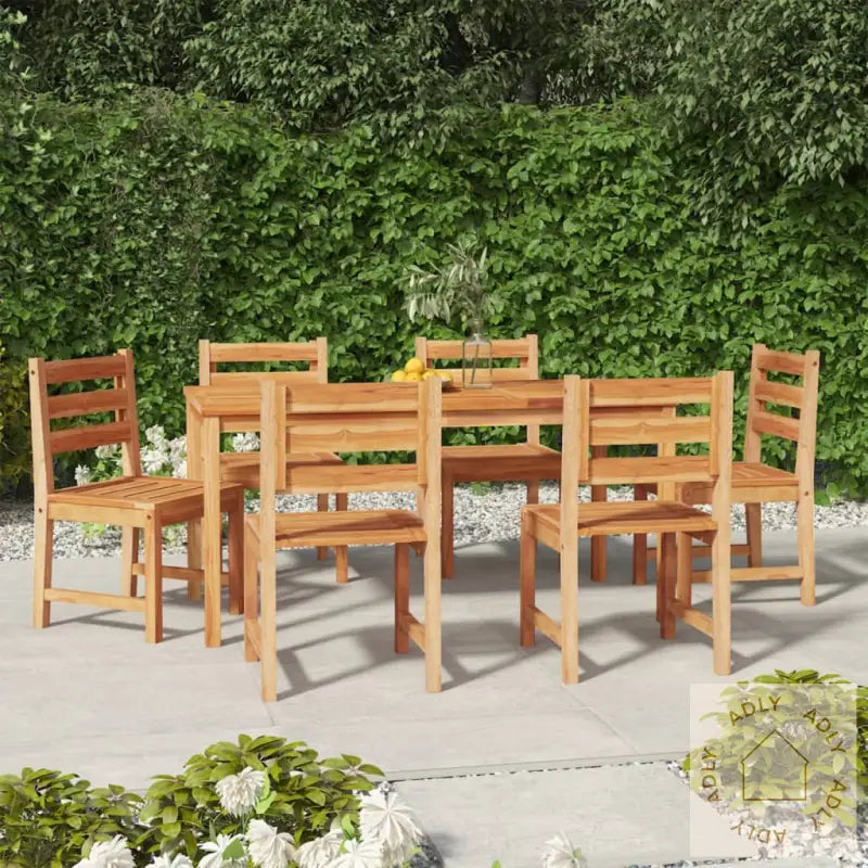 Utendørs Spisestue 7 Deler Heltre Teak